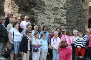 2013 Tour singing in courtyard of Conwy Castle northern Wales